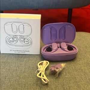 Purple Wireless Earbuds